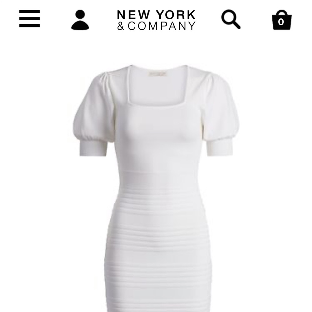 A white two-piece curvy midi flounce skirt set
